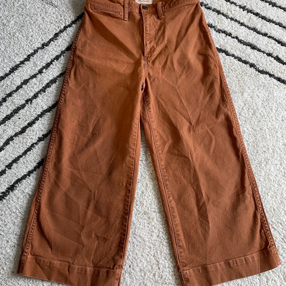 Madewell Emmet cropped wide leg pant